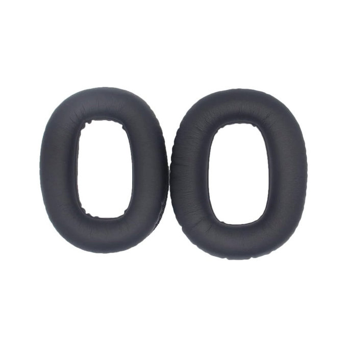 Csere fülpárnák Marshall Monitor II fejhallgatóhoz, Memóriahab + PU bőr, Fekete, 1 pár