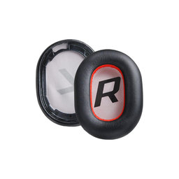 Csere fülpárnák Plantronics BackBeat Pro 2, Voyager 8200 UC fejhallgatóhoz, PU bőr, Fekete, 1 pár