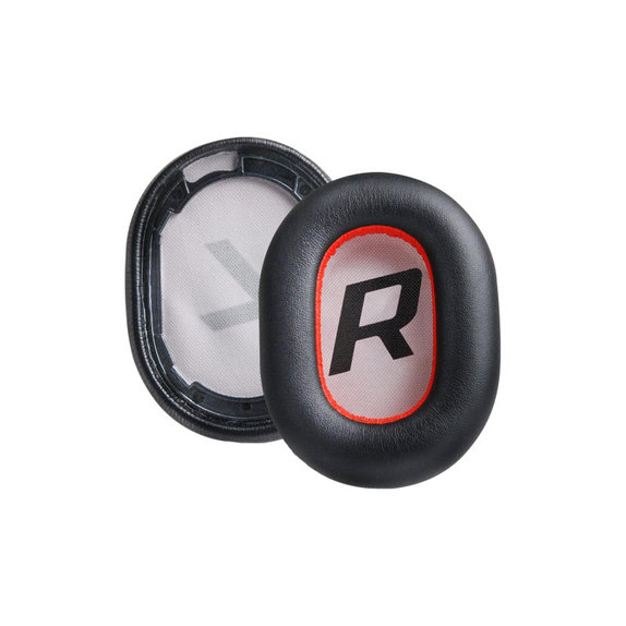 Csere fülpárnák Plantronics BackBeat Pro 2, Voyager 8200 UC fejhallgatóhoz, PU bőr, Fekete, 1 pár