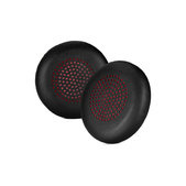 Csere fülpárnák Plantronics Voyager Focus UC fejhallgatóhoz, PU bőr, Fekete, 1 pár