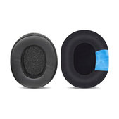 Csere fülpárnák Skullcandy Hesh 3.0, Crusher, Venue fejhallgatóhoz, Memóriahab + bőr + Textil, Fekete, Hűtő gél, 1 pár