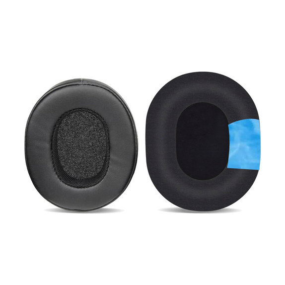 Csere fülpárnák Skullcandy Hesh 3.0, Crusher, Venue fejhallgatóhoz, Memóriahab + bőr + Textil, Fekete, Hűtő gél, 1 pár