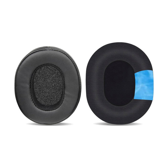 Csere fülpárnák Skullcandy Hesh 3.0, Crusher, Venue fejhallgatóhoz, Memóriahab + bőr + Textil, Fekete, Hűtő gél, 1 pár