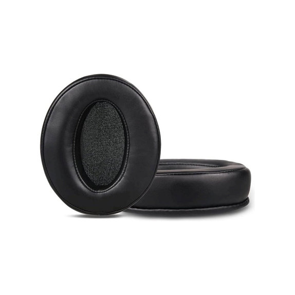 Csere fülpárnák Sennheiser HD4.50, HD450 fejhallgatóhoz, Memóriahab + bőr, Fekete, 1 pár