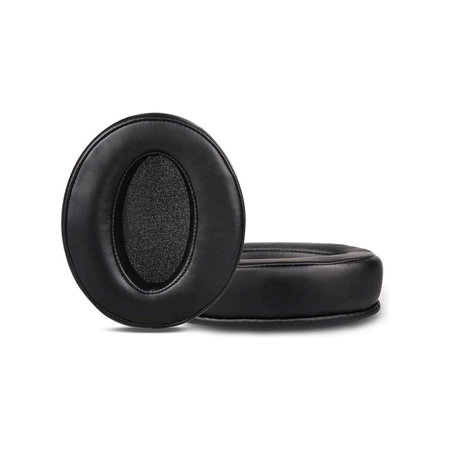 Csere fülpárnák Sennheiser HD4.50, HD450 fejhallgatóhoz, Memóriahab + bőr, Fekete, 1 pár