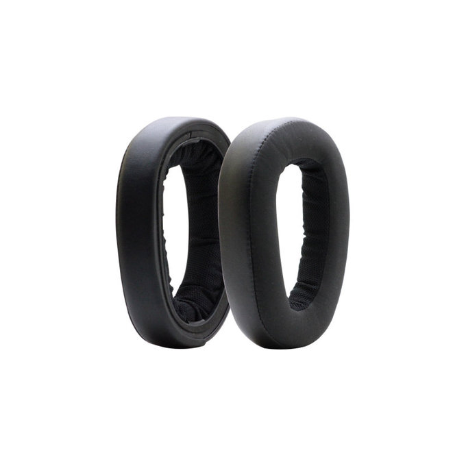 Csere fülpárnák Sennheiser GSP500, GSP600 fejhallgatóhoz, Memóriahab + PU bőr, Fekete, 1 pár