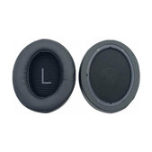 Csere fülpárnák Sennheiser Momentum 3.0 fejhallgatóhoz, Memóriahab + bőr, Fekete, 1 pár