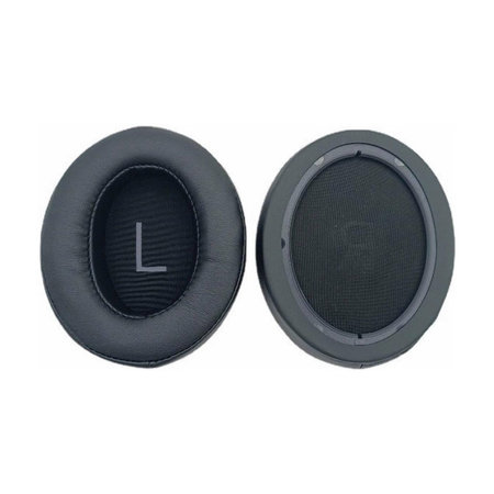 Csere fülpárnák Sennheiser Momentum 3.0 fejhallgatóhoz, Memóriahab + bőr, Fekete, 1 pár