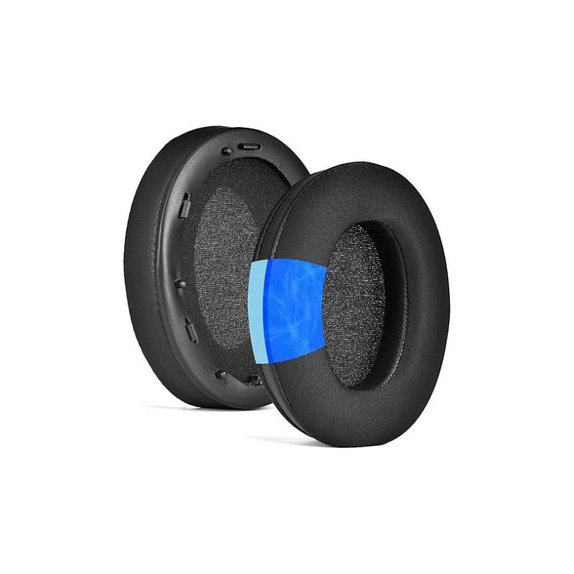 Csere fülpárnák Sony WH-1000XM3 fejhallgatóhoz, Memóriahab + Textil + bőr, Fekete, Hűtő gél, 1 pár