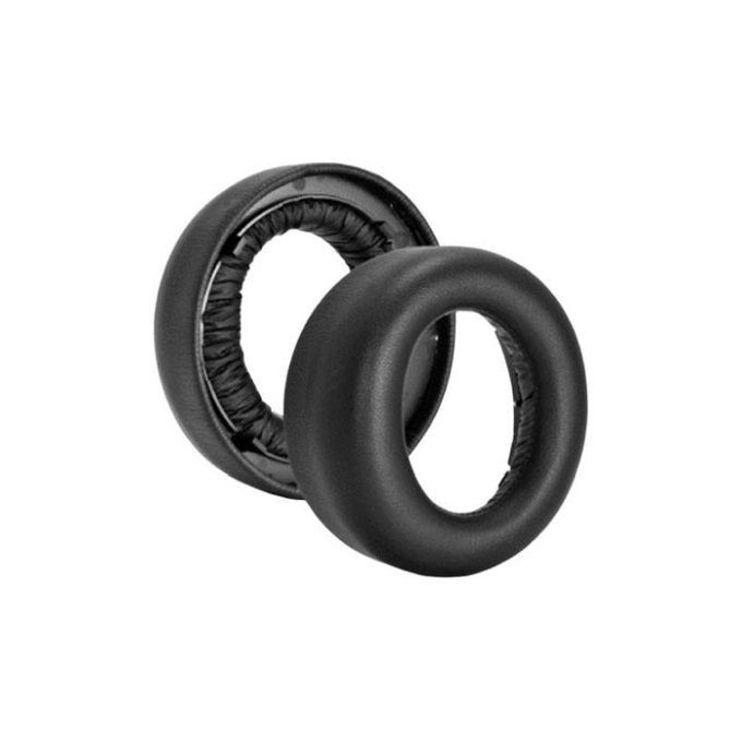 Csere fülpárnák Sony Playstation 5 Pulse Elite fejhallgatóhoz, Szivacs + Bőr, Fekete, 1 pár