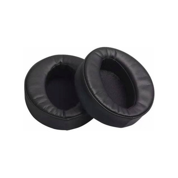 Csere fülpárnák Sony MDR-XB950 fejhallgatóhoz, Memóriahab + PU bőr, Fekete, 1 pár