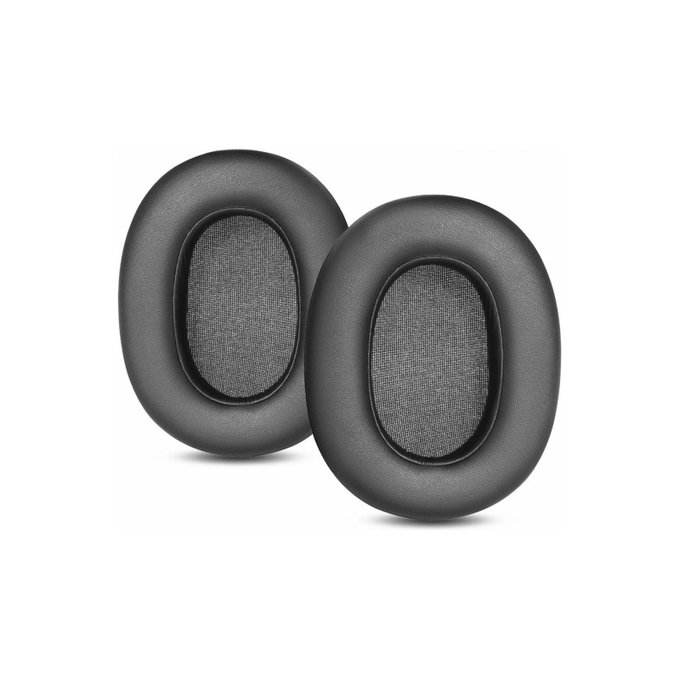 Csere fülpárnák Sony ULT Wear fejhallgatóhoz, Szivacs + Bőr, Fekete, 1 pár