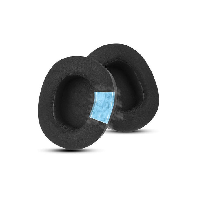 Csere fülpárnák Steelseries Nova Pro fejhallgatóhoz, Memóriahab + Textil, Fekete, Hűtő gél, 1 pár