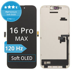 Apple iPhone 16 Pro Max - LCD Kijelző + Érintőüveg + Keret Soft OLED FixPremium 120Hz