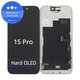 Kijelző Hard OLED iPhone 15 Pro, Érintőüveg kerettel, FixPremium