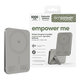 Vezeték nélküli PowerBank 5000 mAh, forgatható állvánnyal 20 W, MagSafe-kompatibilis, Qi2/USB-C, Titán, empower