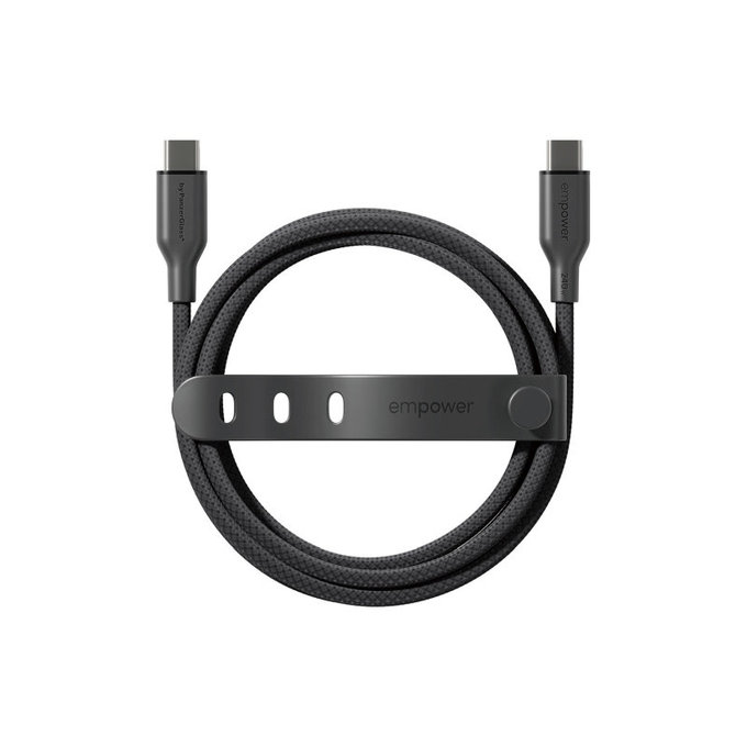 USB-C kábel, 240 W, Racing, 1, 2 m, Space Black, empower