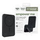 Vezeték nélküli PowerBank 5000 mAh forgatható állvánnyal, 20 W, MagSafe kompatibilis, Qi2/USB-C, Space Black, empower