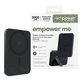 Vezeték nélküli PowerBank 5000 mAh forgatható állvánnyal, 20 W, MagSafe kompatibilis, Qi2/USB-C, Space Black, empower