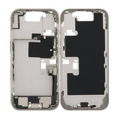 Apple iPhone 16 Pro - Középső Keret + Bekapcsoló-, Hangerő- és Kamera Gombok (Natural Titanium)