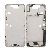 Apple iPhone 16 Pro Max - Középső Keret + Bekapcsoló-, Hangerő- és Kamera Gombok (White Titanium)