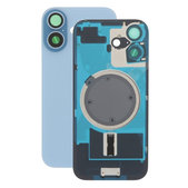 Apple iPhone 17 - Hátsó üveg + Kamera lencse + Fémlemez + Magsafe mágnes (Mist Blue)