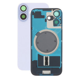 Apple iPhone 17 - Hátsó üveg + Kamera lencse + Fémlemez + Magsafe mágnes (Lavender)