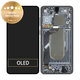 Samsung Galaxy S25 Edge - LCD Kijelző + Érintőüveg + Keret (Titanium Jetblack) - GH82-37224C Genuine Service Pack