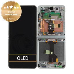 Samsung Galaxy Z Flip 7 F766B - LCD Kijelző + Érintőüveg + Keret (Mint) - GH82-37581E Genuine Service Pack
