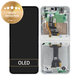 Samsung Galaxy Z Flip 7 FE F761B - LCD Kijelző + Érintőüveg + Keret (White) - GH82-37734B Genuine Service Pack