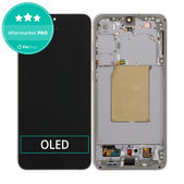 Samsung Galaxy S25 FE - LCD Kijelző + Érintőüveg + Keret (Jetblack) OLED