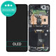 Samsung Galaxy Z Flip 7 F766B - LCD Kijelző + Érintőüveg + Keret (Jetblack) OLED