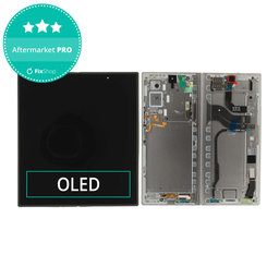 Samsung Galaxy Z Fold 7 F966B - LCD Kijelző + Érintőüveg + Keret (Silver Shadow) OLED