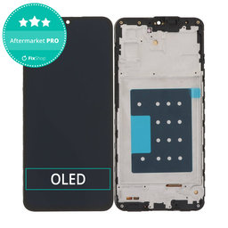 Samsung Galaxy A17 A176B - LCD Kijelző + Érintőüveg + Keret (Black) OLED