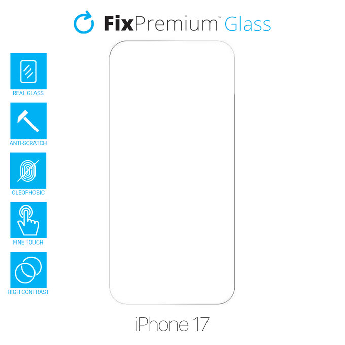 FixPremium Glass - Edzett üveg - iPhone 17