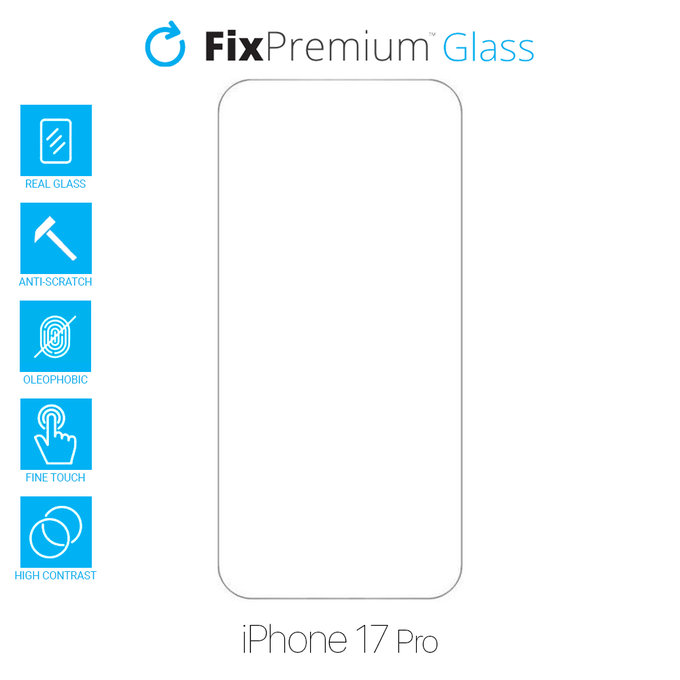 FixPremium Glass - Edzett üveg - iPhone 17 Pro