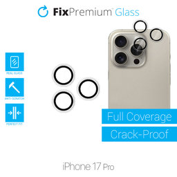 FixPremium Glass - Edzett Üveg Hátsó Kamerához Keret Nélkül iPhone 17 Pro
