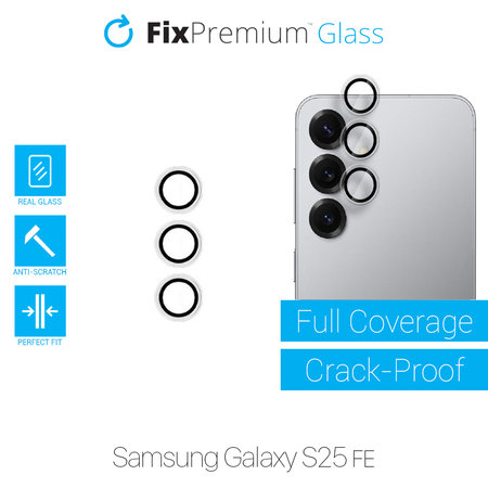 FixPremium Glass - Edzett Üveg Hátsó Kamerához Keret Nélkül Samsung S25 FE