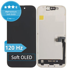 Apple iPhone 16 Pro - LCD Kijelző + Érintőüveg + Keret Soft OLED FixPremium 120Hz