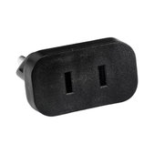 220V Hálózati dugó átalakító US–EU (Fekete)