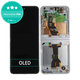 Samsung Galaxy Z Flip 6 F741B - LCD Kijelző + Érintőüveg + Keret (Light Blue) - GH82-35014C Genuine Service Pack