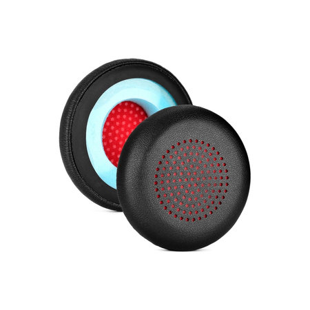 Csere Fülpárnák Poly Blackwire 5200, Voyager 5200 Fejhallgatóhoz, Memóriahab + PU Bőr, Fekete, 1 Pár