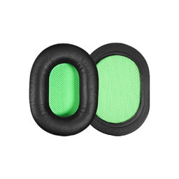 Csere Fülpárnák Razer Barracuda X Fejhallgatóhoz, Memóriahab + PU Bőr, Fekete, 1 Pár