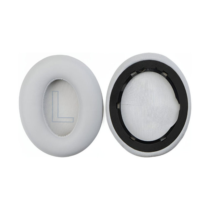 Csere Fülpárnák Anker Soundcore Life Q20 Fejhallgatóhoz, Memóriahab + PU Bőr, Szürke, 1 Pár