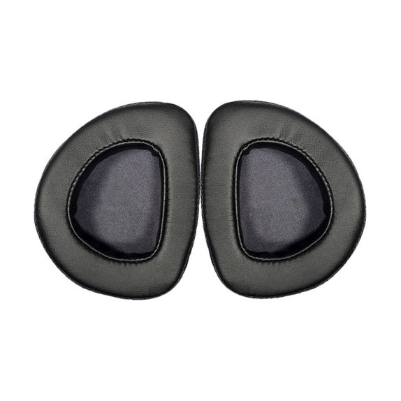 Csere Fülpárnák Asus ROG Delta, Delta S Fejhallgatóhoz, Memóriahab + PU Bőr, Fekete, 1 Pár