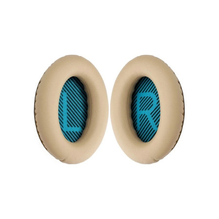 Csere Fülpárnák Bose QuietComfort 2, 15, 25 és 35 Fejhallgatóhoz, Memóriahab + PU Bőr, Khaki, 1 Pár