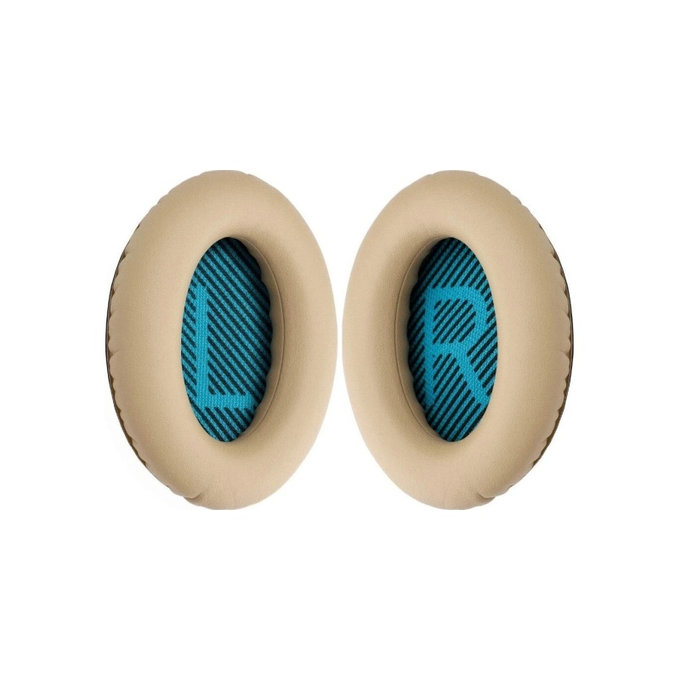 Csere Fülpárnák Bose QuietComfort 2, 15, 25 és 35 Fejhallgatóhoz, Memóriahab + PU Bőr, Khaki, 1 Pár