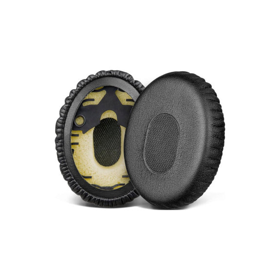 Csere Fülpárnák Bose QuietComfort 3, OE/ON-EAR és OE1 Fejhallgatóhoz, Memóriahab + PU Bőr, Fekete, 1 Pár