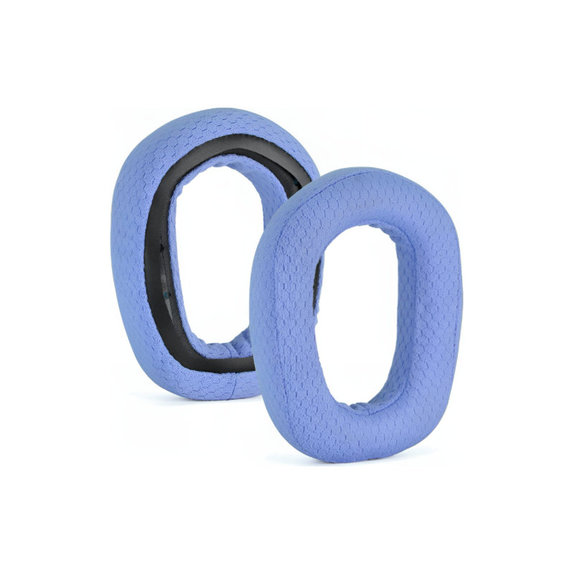Csere Fülpárnák Logitech G435 Fejhallgatóhoz, Memóriahab + Textil, Kék, 1 Pár