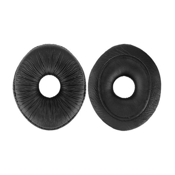 Csere Fülpárnák Panasonic Technics RP-DJ1200, RP-DJ1205, RP-DJ1210 Fejhallgatóhoz, Memóriahab + PU Bőr, Fekete, 1 Pár